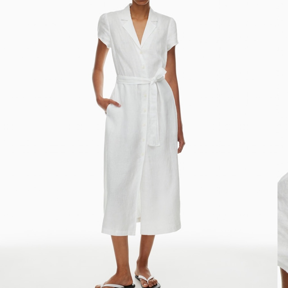 Aritzia Shirt Linen Dress - Size M, NWT